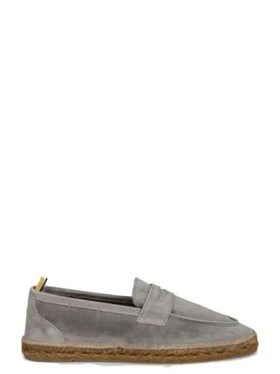 Castaã±er Nacho Suede Espadrilles In Grey