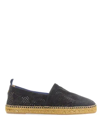 Castaã±er Pablo Pierced Espadrilles In Black