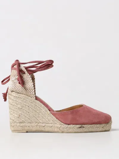 Castaã±er Carina 80mm Suede Espadrilles In Pink