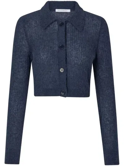 Cecilie Bahnsen Classic Collar Cardigan In Blue