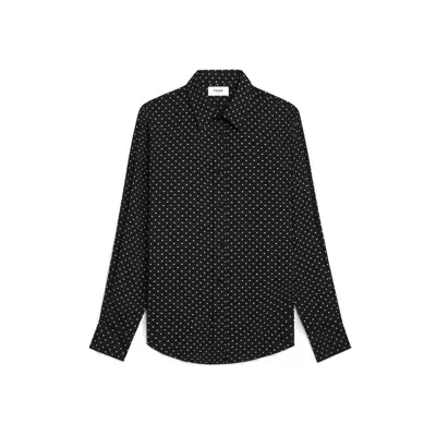 Celine All-over Logo Shirt In Black