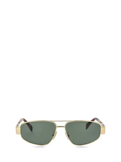 Celine Aviator Sunglasses In Gold