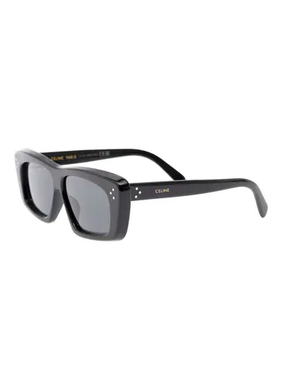 Celine Black Frame 46 Sunglasses In Acetate Man