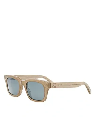 Celine Bold 3 Dots Geometric Sunglasses, 51mm In Brown/blue Solid