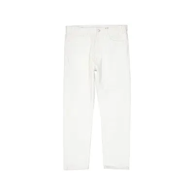 Celine Cotton Denim Jeans In White