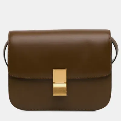 Pre-owned Celine Medium Classic Box In Brown