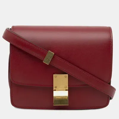 Pre-owned Celine Small Classic Box In Red