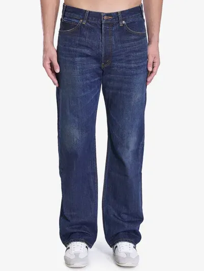 Celine Straight-leg Mid-rise Jeans In Purple