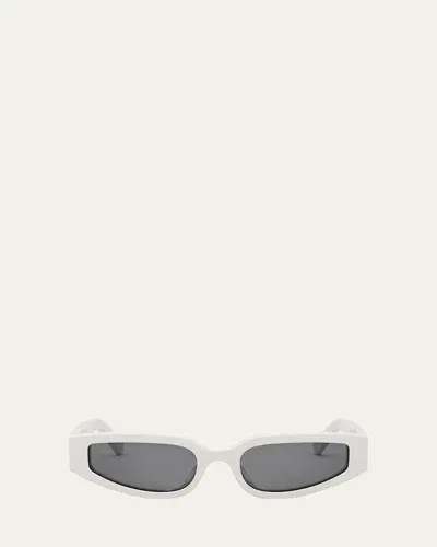 Celine Triomphe 54mm Geometric Sunglasses In Ivory