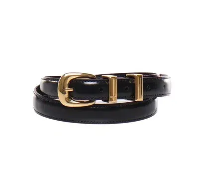 Celine Western 14 Buckled Belt In Black