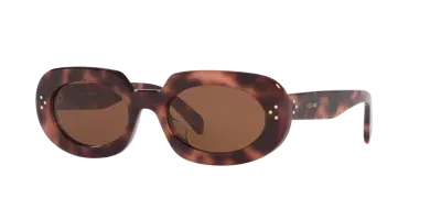 Celine Woman Sunglasses Bold 3 Dots Cl40276u In Brown