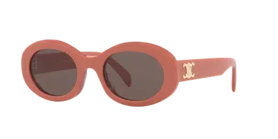 Celine Frau Sunglass Triomphe Cl40194u In Metallic