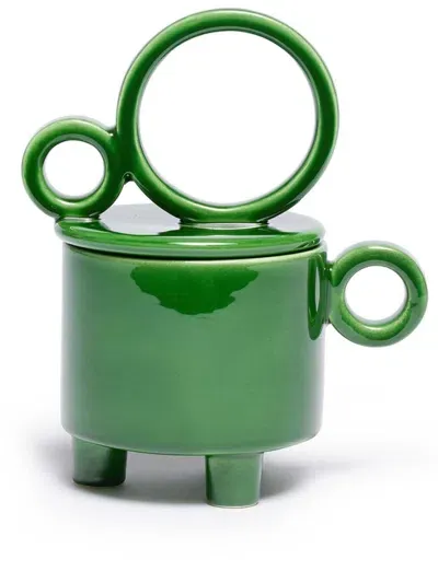 C'era Fragrance Erba Candle Cup In Green