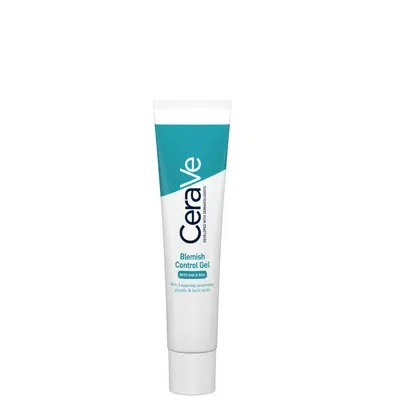 Cerave Blemish Control Gel Moisturiser With 2% Salicylic Acid & Niacinamide For Blemish-prone Skin 40ml In White