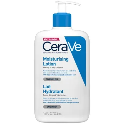 Cerave Moisturising Lotion For Dry To Very Dry Skin 473ml In White