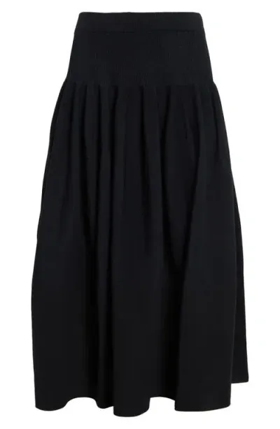 Cfcl Rivulet Flared Skirt In Black