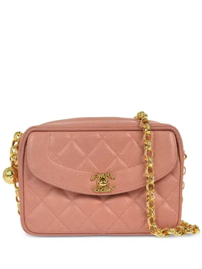 Pre-owned Chanel 1992 Mini Camera Bag In Pink