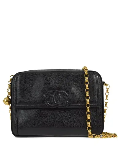 Pre-owned Chanel 1992 Small Camera Bag In Schwarz