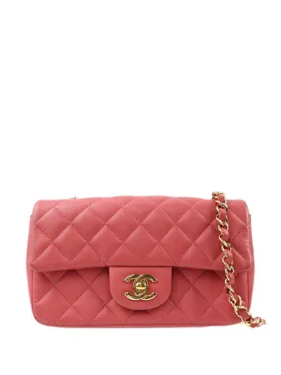 Pre-owned Chanel 2014 Valentine Flap Shoulder Bag In Pink