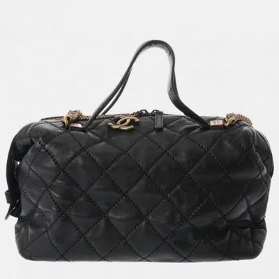 Pre-owned Chanel Black Calf Ultra Stitch Shoulder Bag