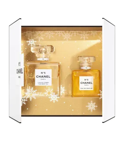 Chanel N°5  N°5 Case Eau De Parfum & The Body Oil In White