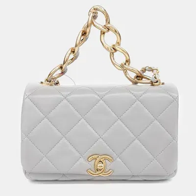 Pre-owned Chanel Tote And Crossbody Bag In Grey