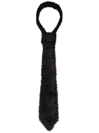 Charles Jeffrey Loverboy Fluffy Tie In Black