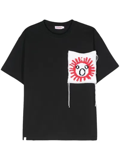 Charles Jeffrey Loverboy Kids' Patch T-shirt In Black