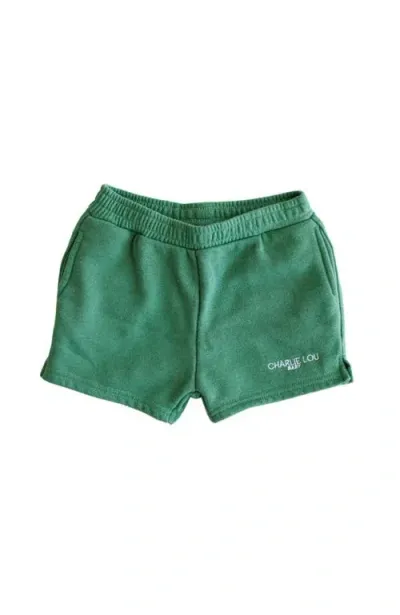 Charlie Lou Baby ® Cool Kid Athleisure Shorts With Pockets In Green