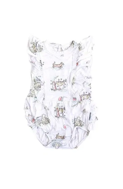 Charlie Lou Baby ® Winnie The Pooh Bubble Ruffle Bodysuit In White