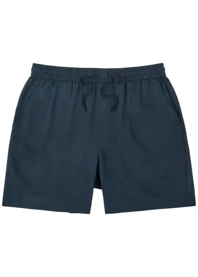 Che Twill Shorts In Navy Fabric