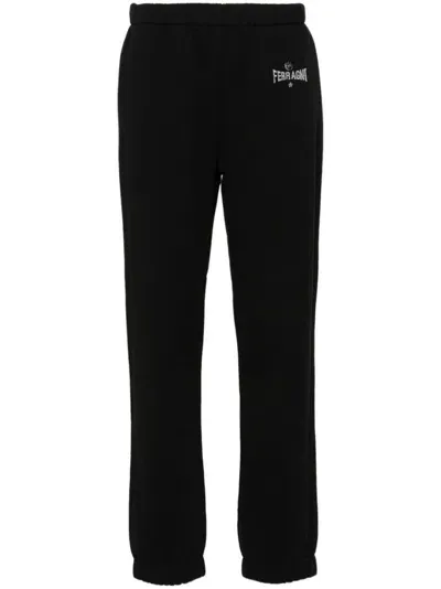 Chiara Ferragni Embroidered-logo Track Pants In Black