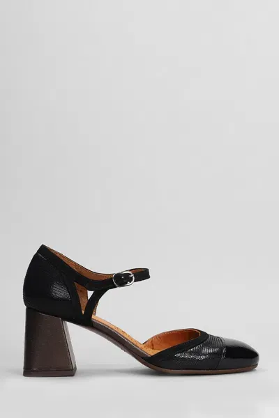 Chie Mihara Guera Pumps In Black Leather