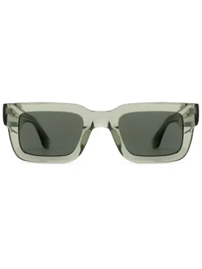 Chimi Rectangle-frame Sunglasses In Green