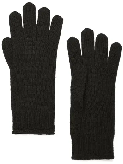 Chinti & Parker Knitted Gloves In Black