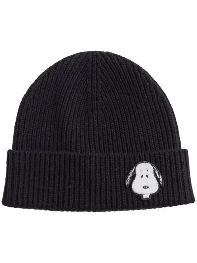 Chinti & Parker Snoopy Beanie In Black