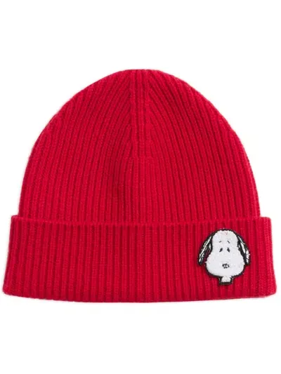 Chinti & Parker Snoopy Beanie In Red