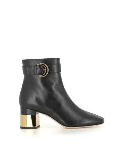 Chloé Alizè Heeled Ankle Boots In Black