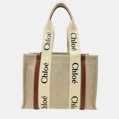 Pre-owned Chloé Beige Ody Medium Tote Bag