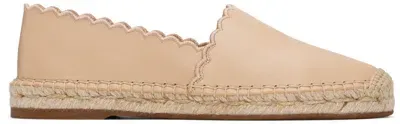 Chloé Beige Pary Espadrilles In 6j4 Light Nude