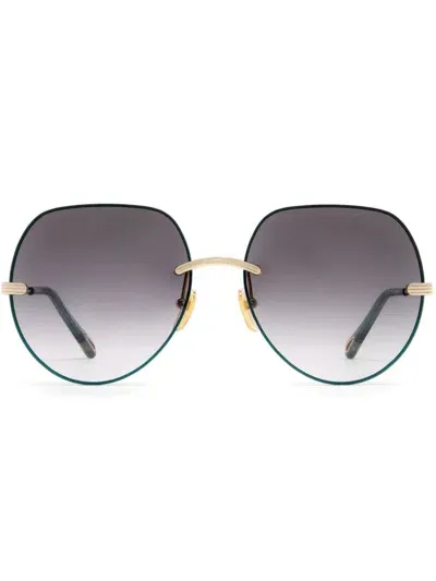 Chloé Benjamine Sunglasses In Gold