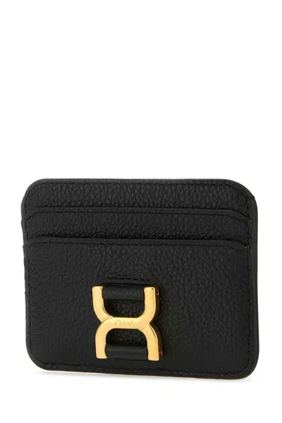 Chloé Black Leather Card Holder