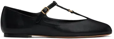 Chloé Marcie Embellished Leather Ballet Flats In Black