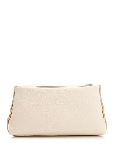 Chloé Black Marcie Pouch In White