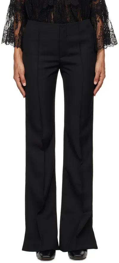 Chloé Black Pinched Seam Trousers In 001 Black