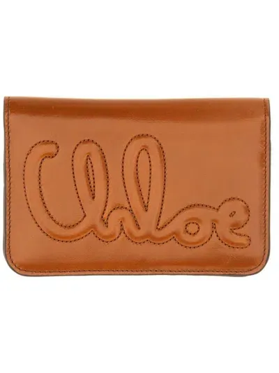 Chloé C  Bifold Wallet In Brown