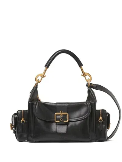 Chloé Camera Leather Shoulder Bag In Black