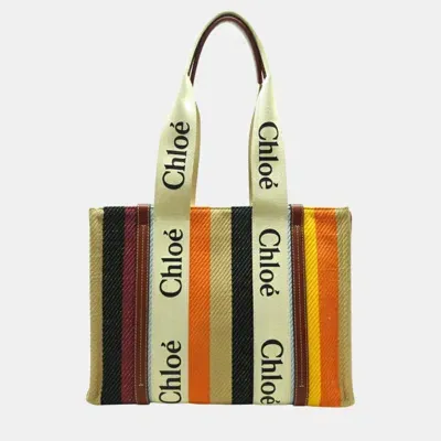 Pre-owned Chloé Canvas Multicolor Ody Medium Tote Bag