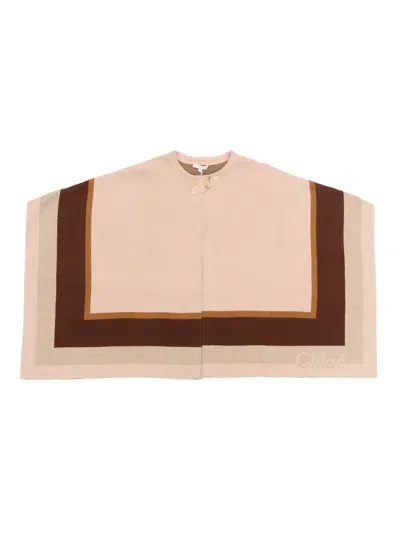 Chloé Kids' Cape In Pink