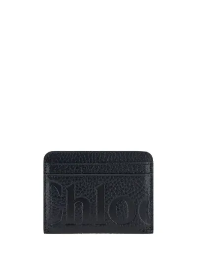 Chloé Card Holder In Black